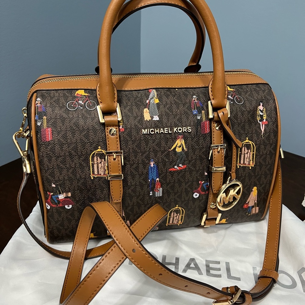 Michael Kors Canvas And Leather Handbag - image 5